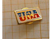 USA student participation badge in Sofia 1977