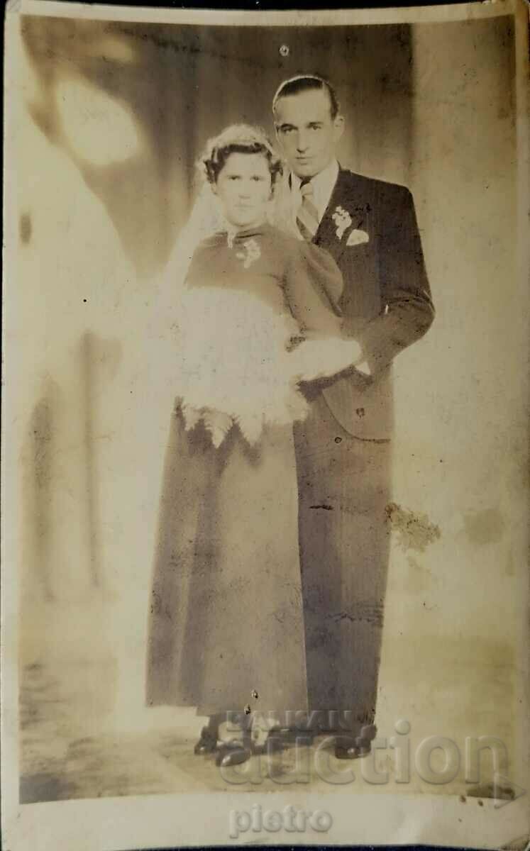 Царство България. Стара снимка фотография на мъж и жена ...