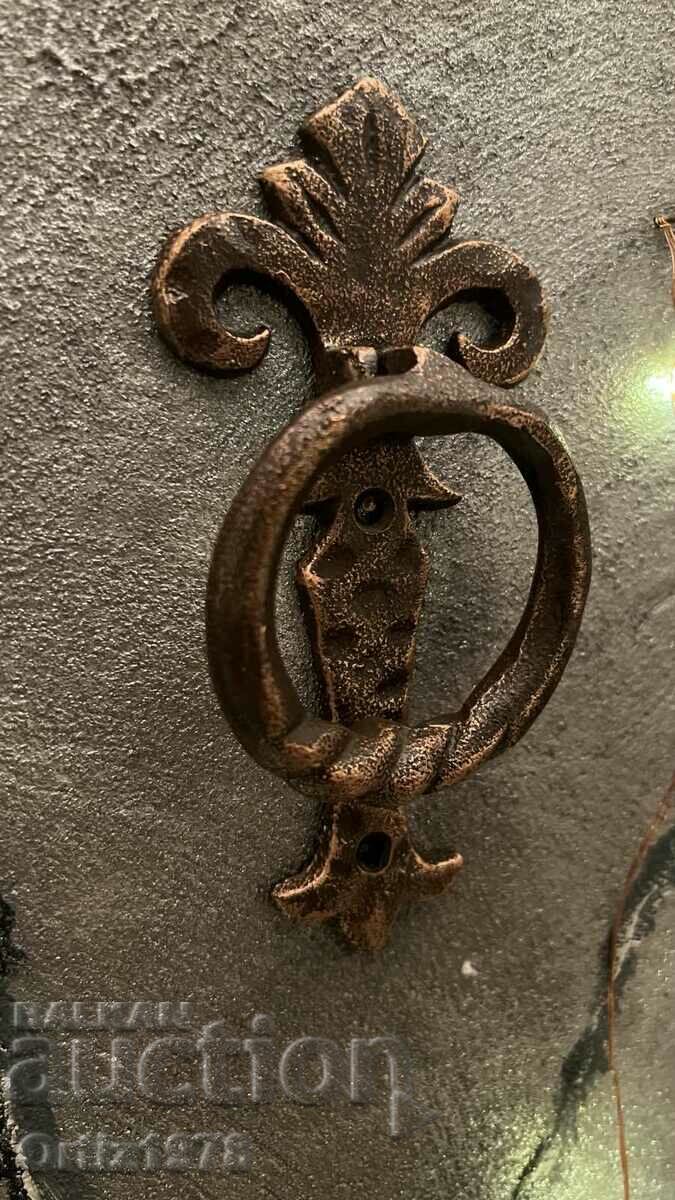 Cast iron door lock, 16cm
