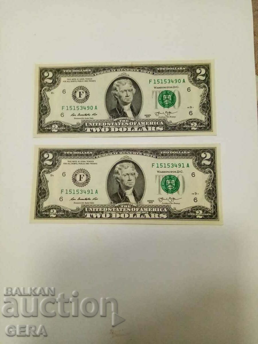 2 δολάρια ΗΠΑ