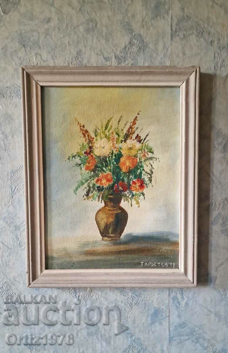 Oil on canvas, Bulgarian author, T. Krastev