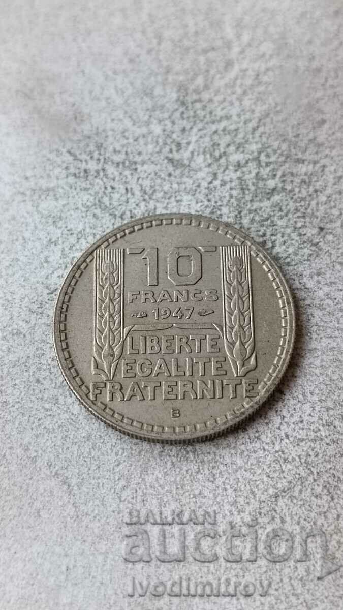 Франция 10 франка 1947 B