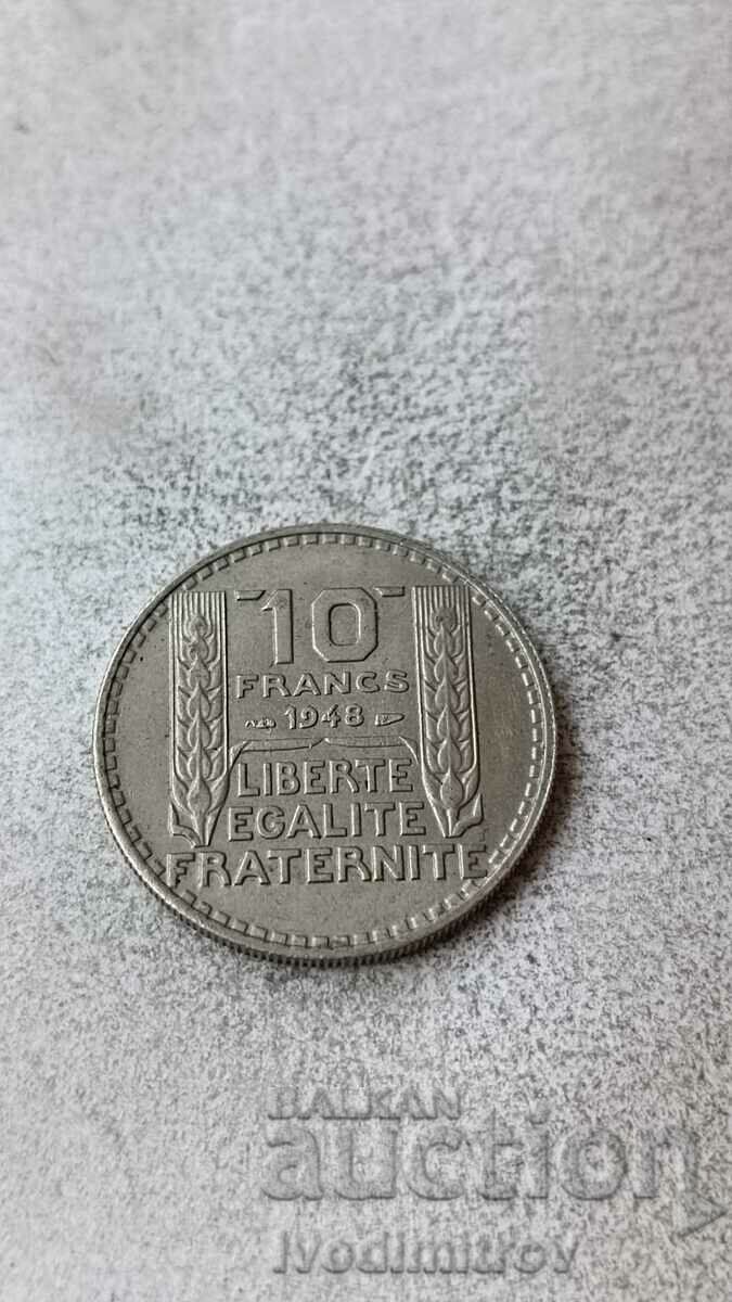 Франция 10 франка 1948