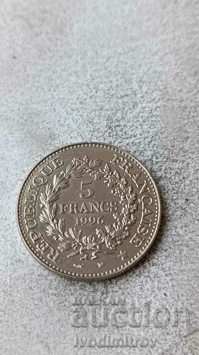 France 5 Francs 1996 200 Years French Decimal Franc