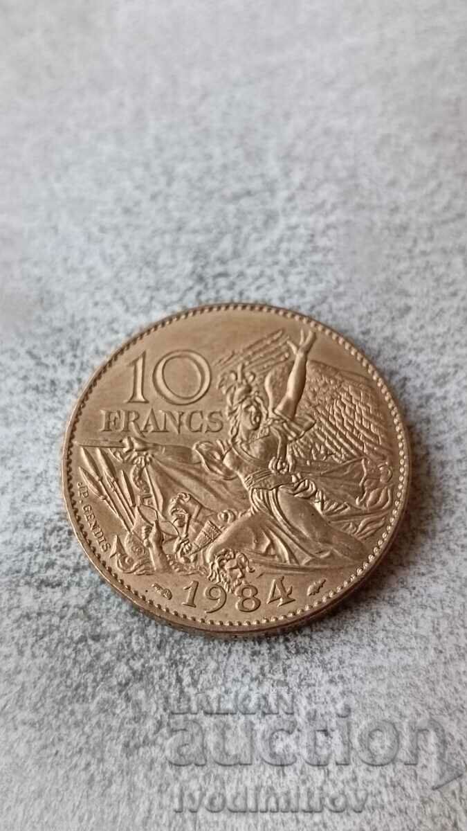 Franța 10 franci 1984 200 de ani lui Francois Routh