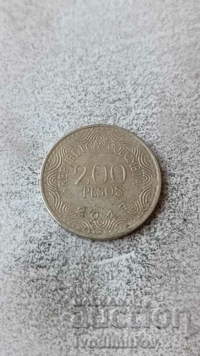 Colombia 200 pesos 2017