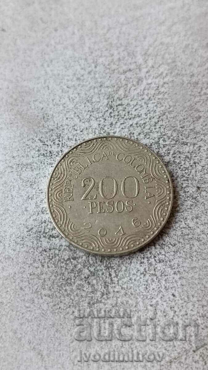Colombia 200 pesos 2016