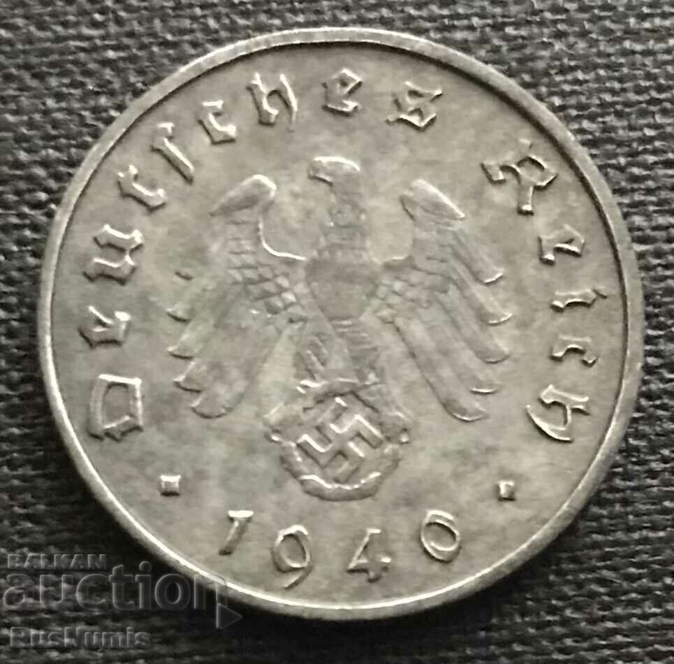 Германия. III Райх. 10 пфенига 1940 г. (А)