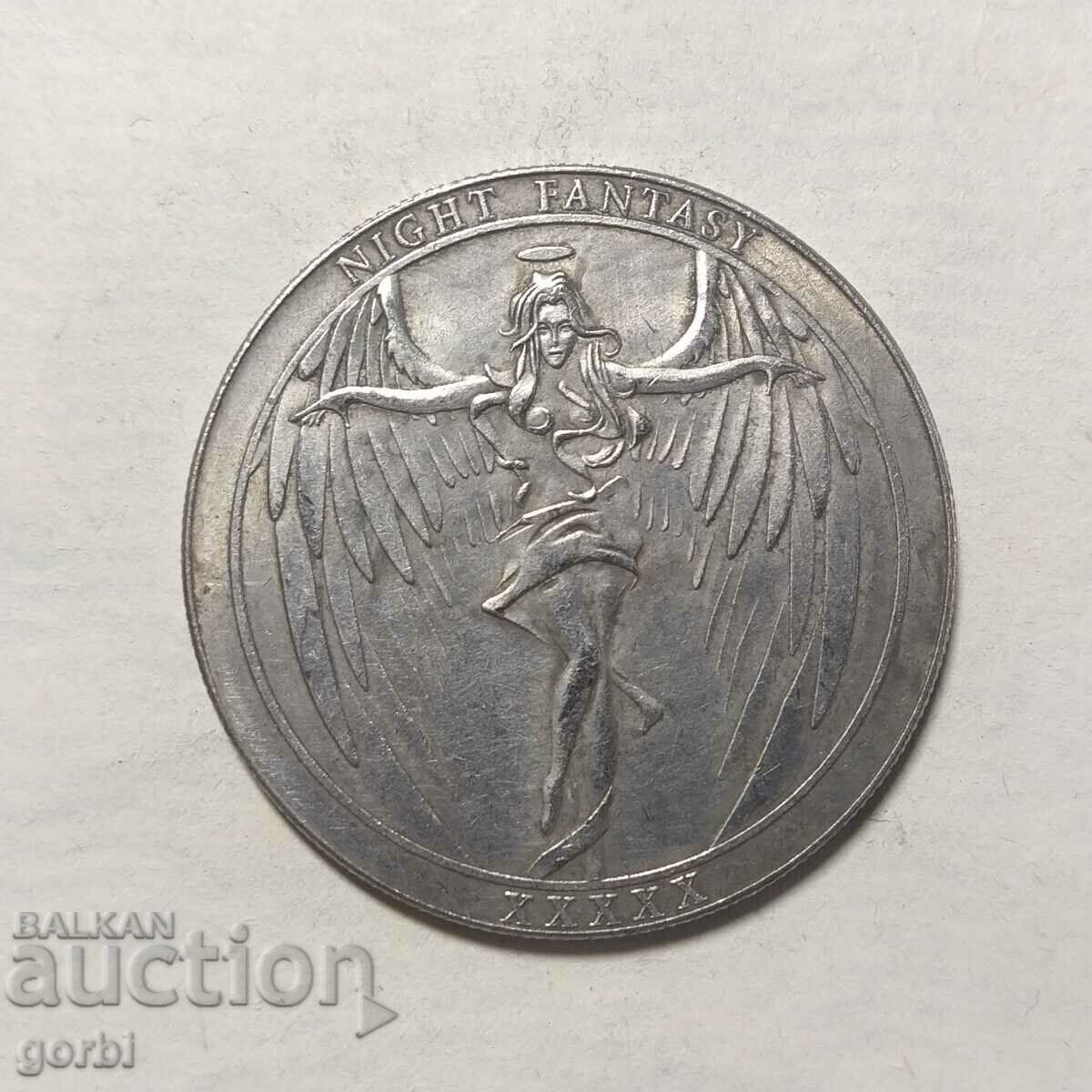 coin - replica, medal, plaque, fantasy coin