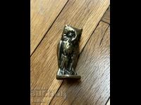 Brass owl figurine - 6 cm