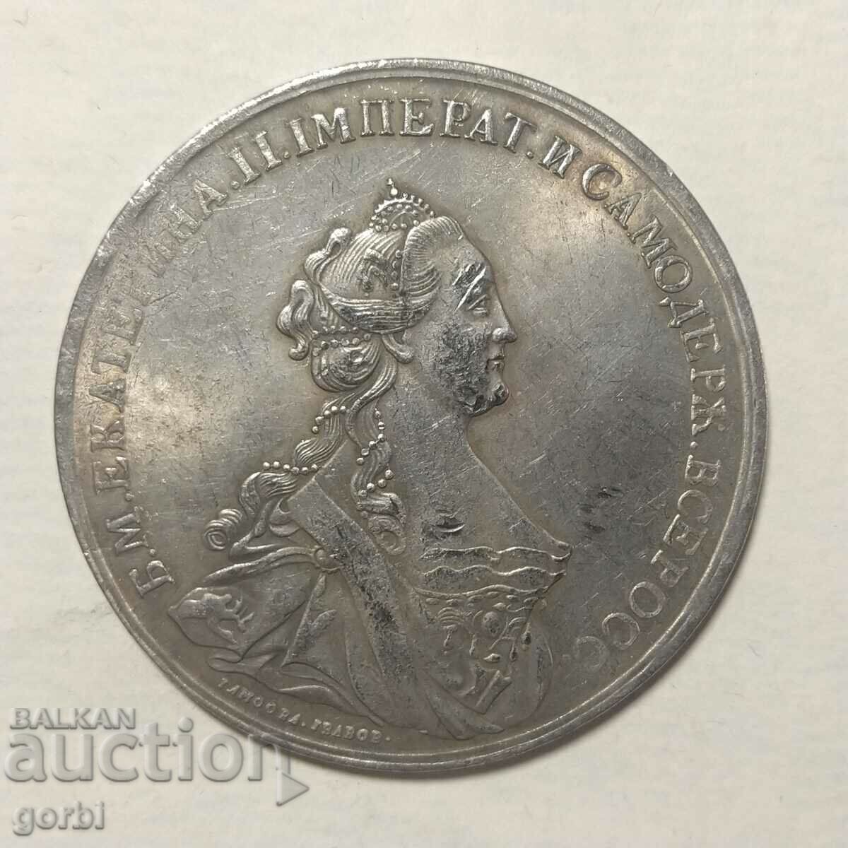 Реплика- плакет, медал, монета Екатерина Велика