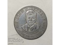 Реплика- плакет, медал, монета Кенеди