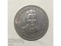 Replica - placă Lincoln, medalie, monedă