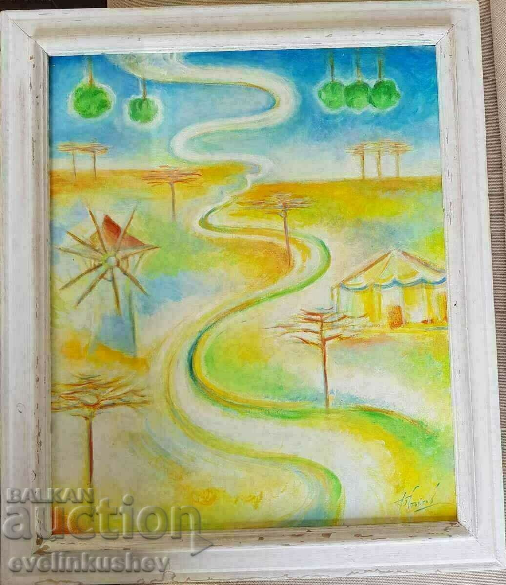 Oil painting with certificate, Boris Staykov with price 575.00 BGN | € 293.99 Oil painting with certificate, Boris Staykov with price 575.00 BGN | € 293.99