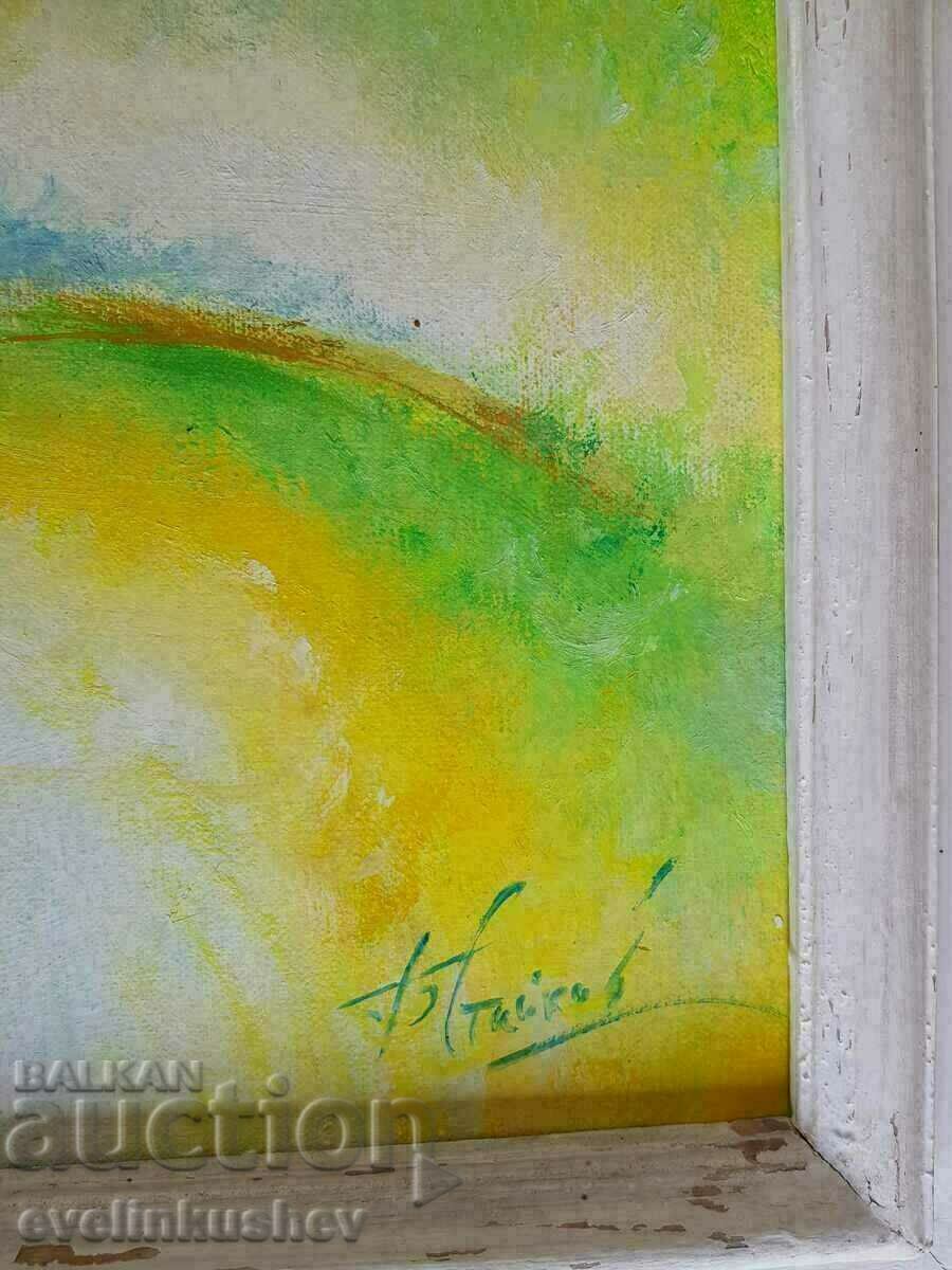 Auction Oil painting with certificate, Boris Staykov Auction Oil painting with certificate, Boris Staykov