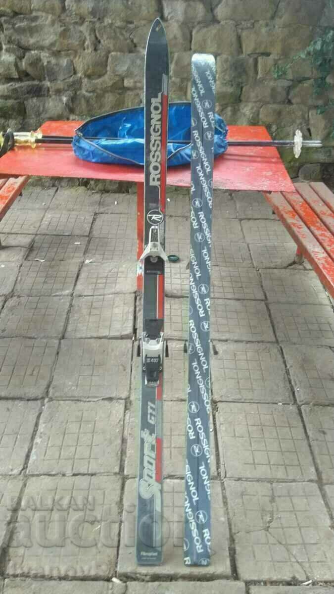 Old FRENCH ROSSIGNOL skis - 5