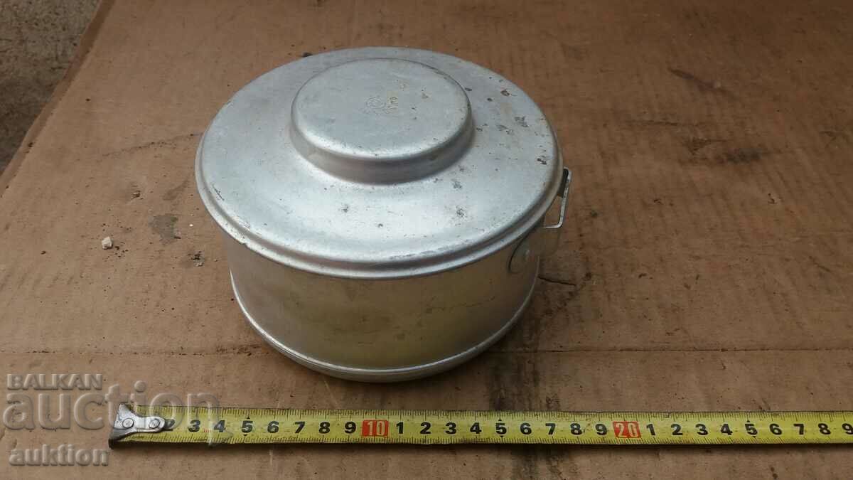 Auction OLD ALUMINUM TAS, MILITARY Auction OLD ALUMINUM TAS, MILITARY