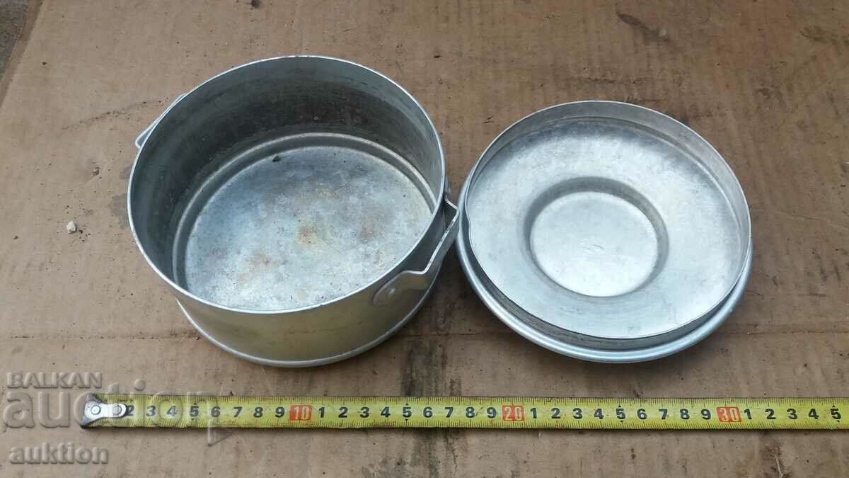 OLD ALUMINUM TAS, MILITARY - 6 OLD ALUMINUM TAS, MILITARY - 6