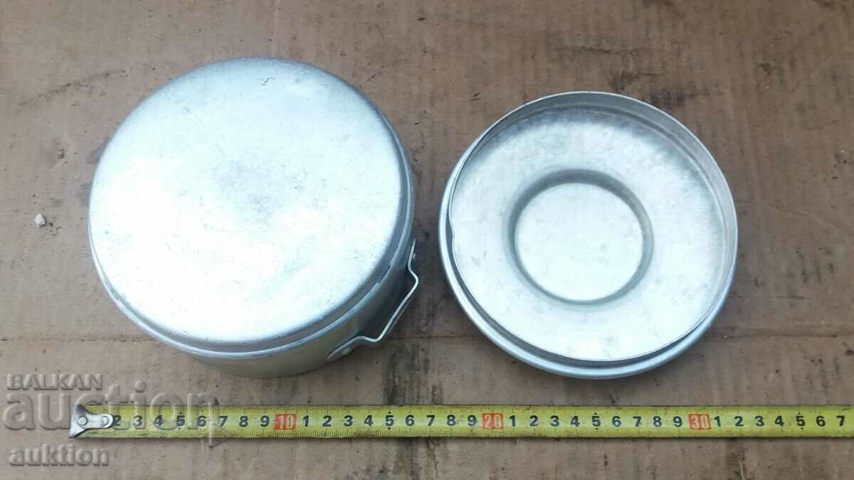 OLD ALUMINUM TAS, MILITARY - 7 OLD ALUMINUM TAS, MILITARY - 7