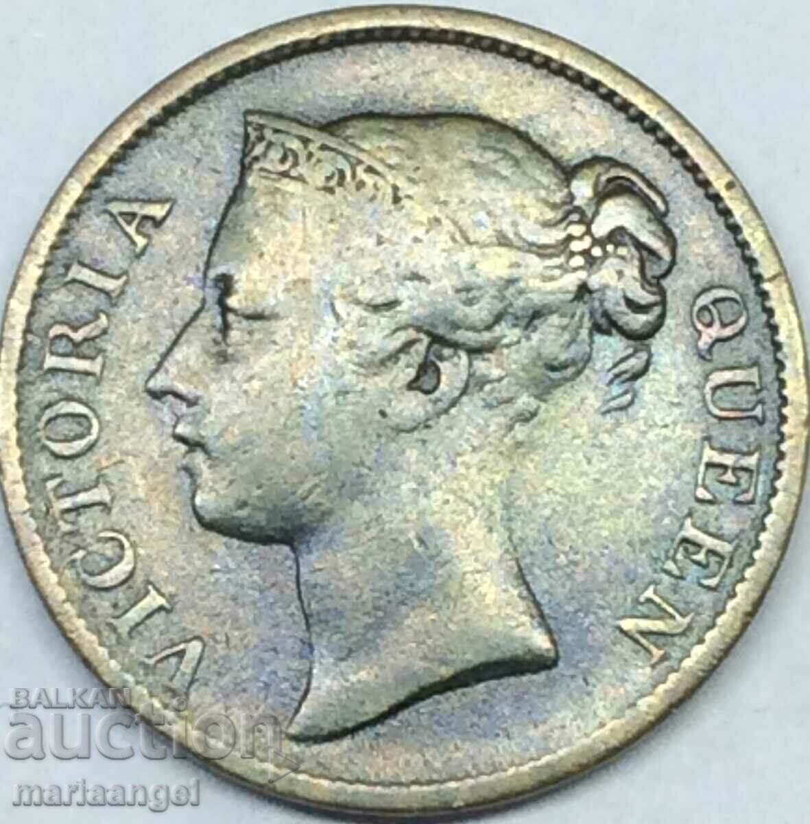 Източна Индия  1/2 половин цент 1845 Великобритания