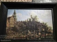 Small painting/reproduction by the artist Jan van der Heyden