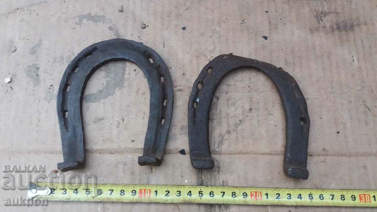 LOT OF TWO WROUGHT HORSESHOES