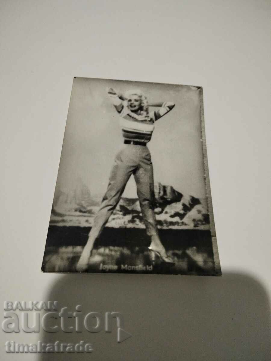 Card/photo actress Jane Mansfield