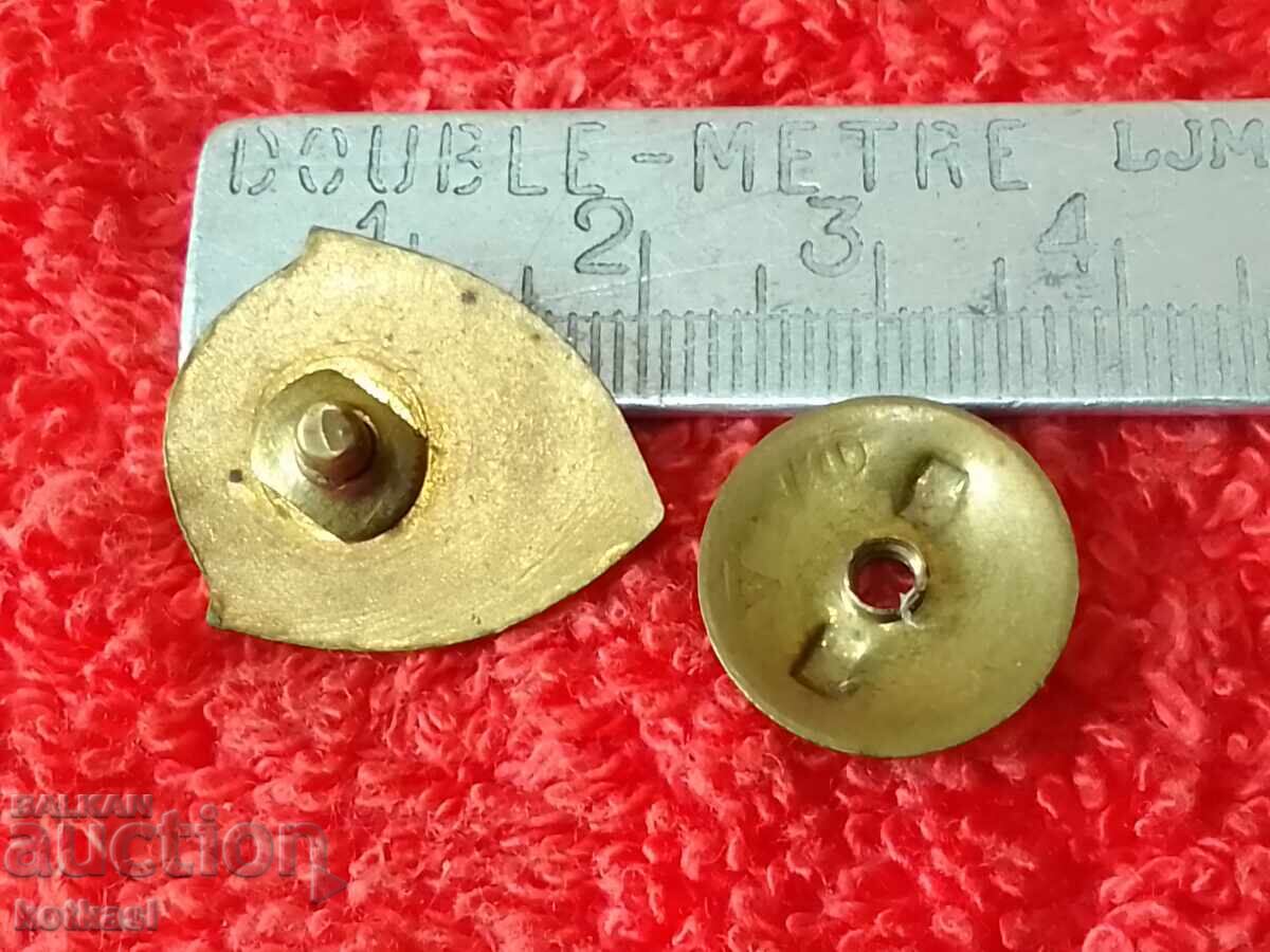 Old social badge on screw enamel NSST excellent with price 35.50 BGN | € 18.15 Old social badge on screw enamel NSST excellent with price 35.50 BGN | € 18.15