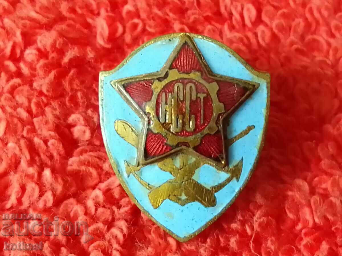 Delivery of Old social badge on screw enamel NSST excellent Delivery of Old social badge on screw enamel NSST excellent
