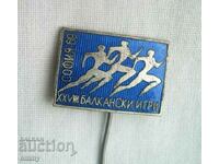 Sport badge - 28th Balkan Games, Sofia 1969. Email.