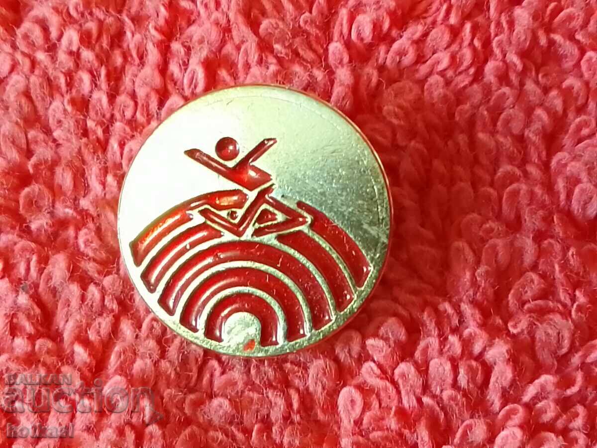 Auction Old Metal Social Sport Badge Auction Old Metal Social Sport Badge