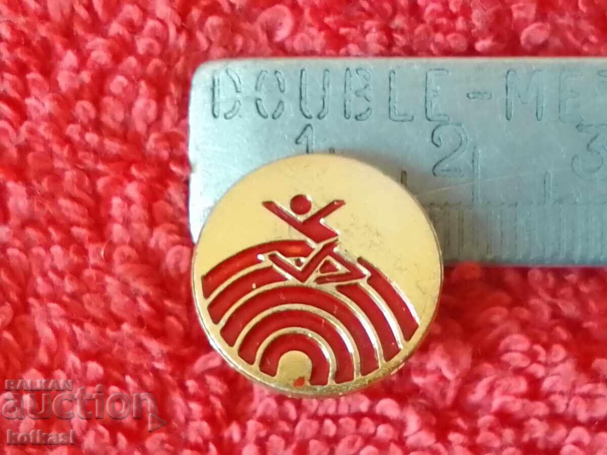 Old Metal Social Sport Badge Old Metal Social Sport Badge