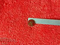 Стара соц метална бронз  значка Плевен червен емайл отлична