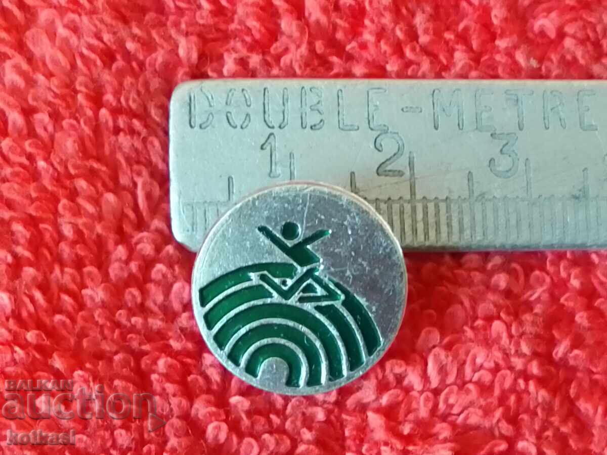 Old Metal Social Sport Badge Old Metal Social Sport Badge