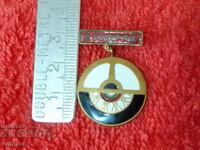 Παλιό μπρούτζινο Σήμα Αυτοκινήτου και Μοτοσικλέτας σμάλτο 2ης τάξης