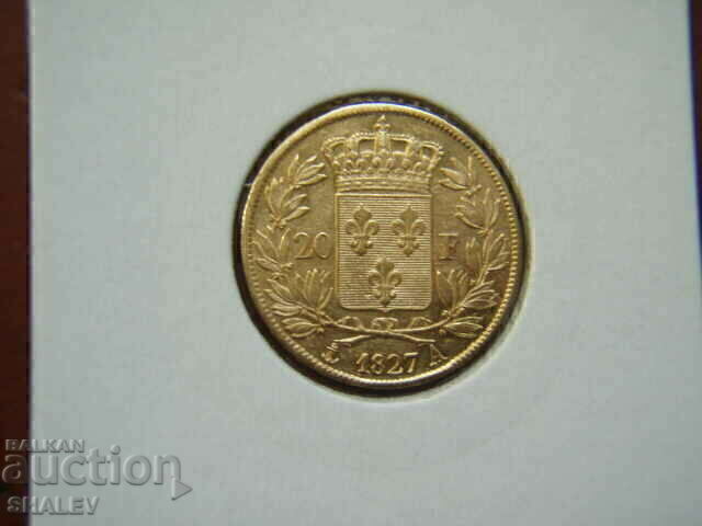 Licitație 20 franci 1827 A Franța (20 franci Franța) - AU (aur)