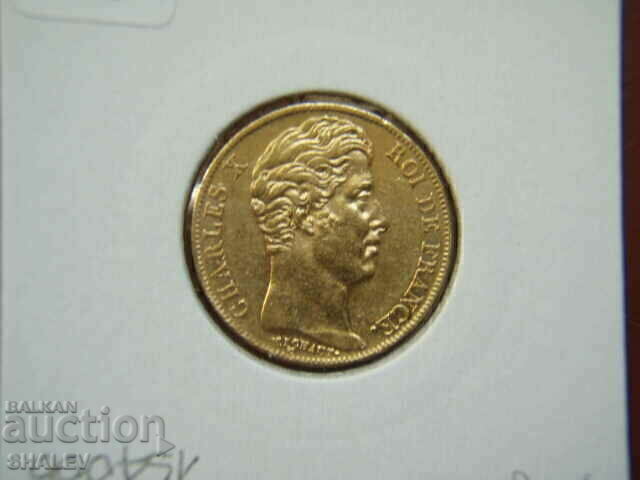 20 franci 1827 A Franța (20 franci Franța) - AU (aur) - 5
