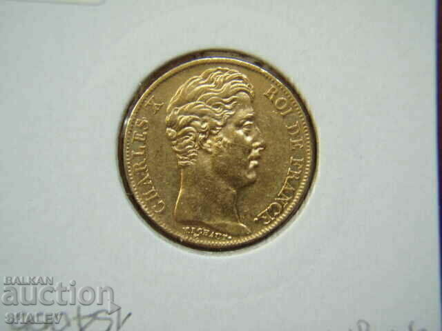 20 franci 1827 A Franța (20 franci Franța) - AU (aur) - 7