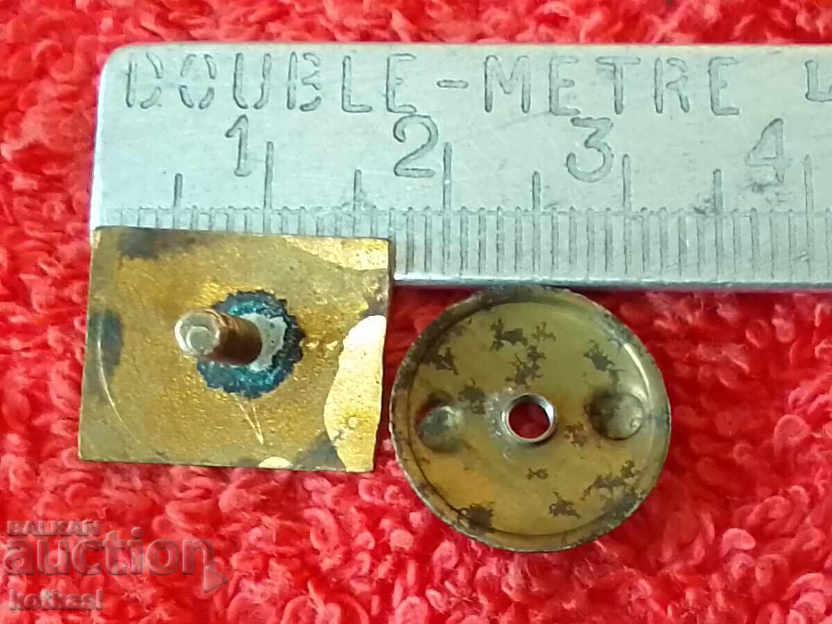 Old Bronze Badge Screw Enamel 5 Five Centime Bull Post with price 125.50 BGN | € 64.17 Old Bronze Badge Screw Enamel 5 Five Centime Bull Post with price 125.50 BGN | € 64.17