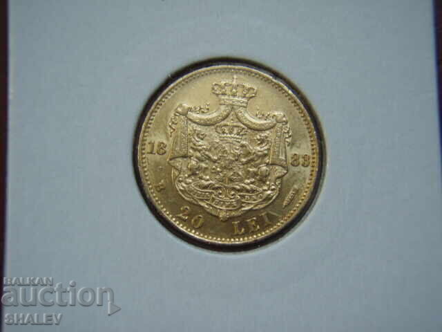 Παράδοση 20 Lei 1883 Ρουμανία (20 lei Ρουμανία) - AU (χρυσός)