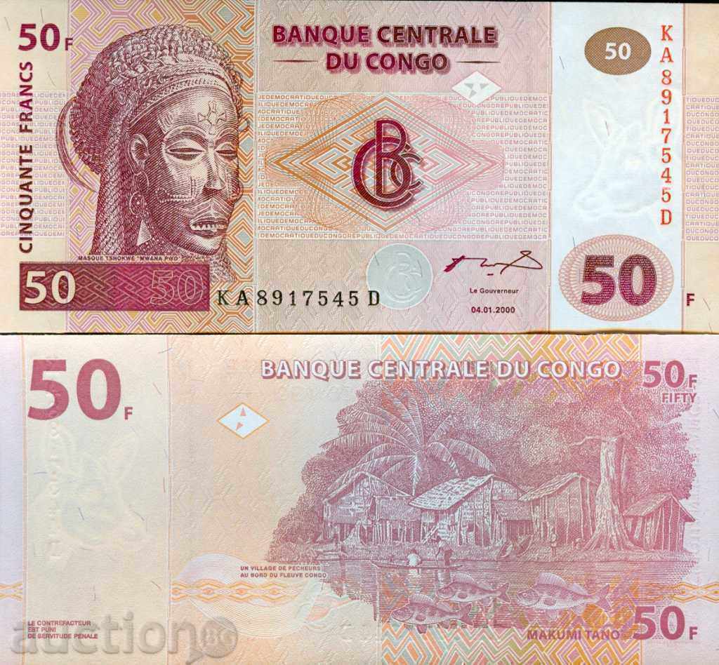 CONGO CONGO 50 Fr issue issue 2000 - NEW UNC