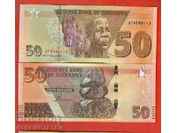 ZIMBABWE ZIMBABWE $50 issue - issue 2020 - 2022 NEW UNC