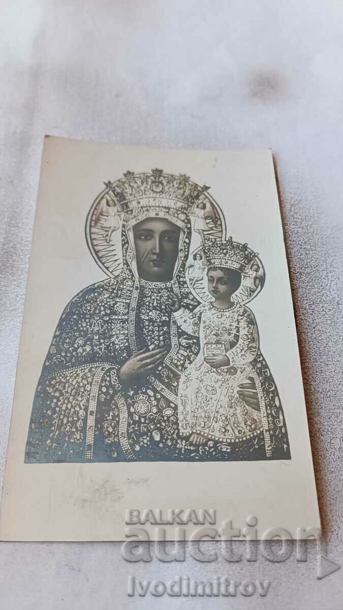Пощенска картичка Царица държи малка принцеса