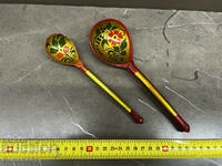 Decorative wooden painted spoons