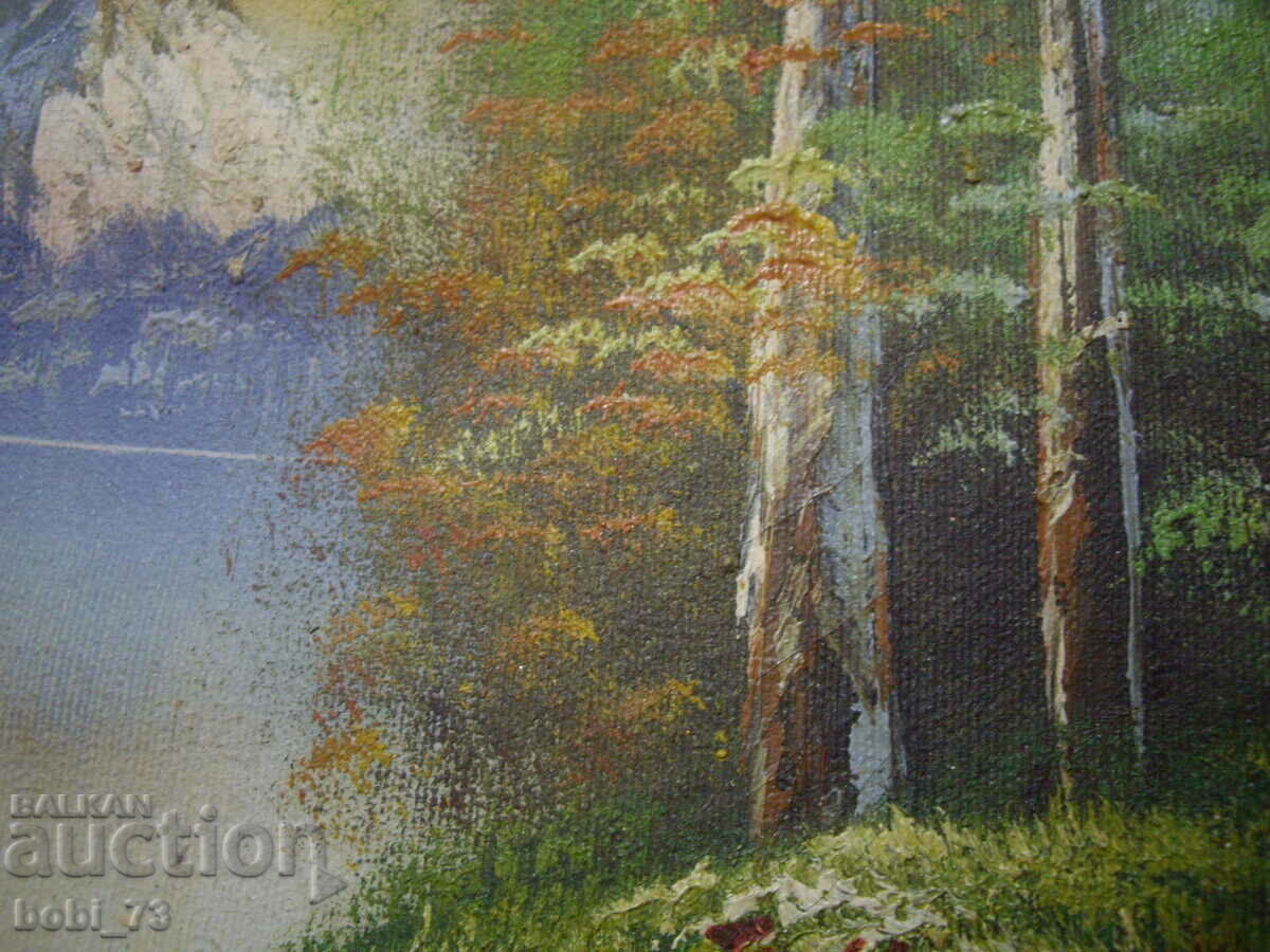 Old oil painting on canvas. with price 60.00 BGN | € 30.68 Old oil painting on canvas. with price 60.00 BGN | € 30.68