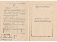 Broșură factura cu instrucțiuni Cotlon 1980