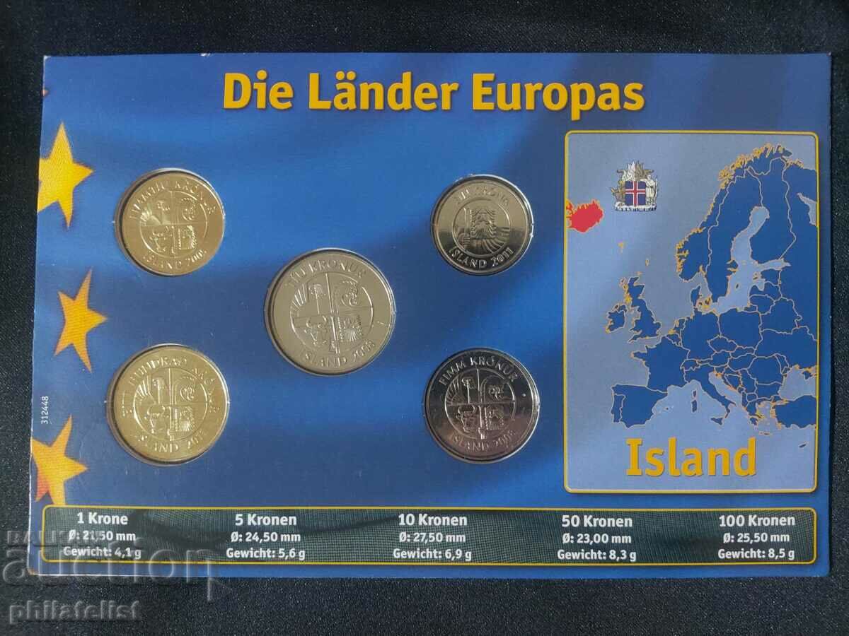 Ισλανδία 2005-2011 - Ολοκληρωμένο σετ 5 νομισμάτων με τιμή 22.00 BGN | € 11.25 Ισλανδία 2005-2011 - Ολοκληρωμένο σετ 5 νομισμάτων με τιμή 22.00 BGN | € 11.25