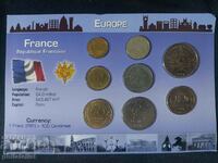 Ολοκληρωμένο σετ - Γαλλία 1960-2000 σε φράγκα, 8 νομίσματα