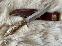 Нож Muela Wolf 16A, еленов рог, испански, ловен туристически