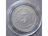 GERMANIA - 5 Pfennig - 1907A